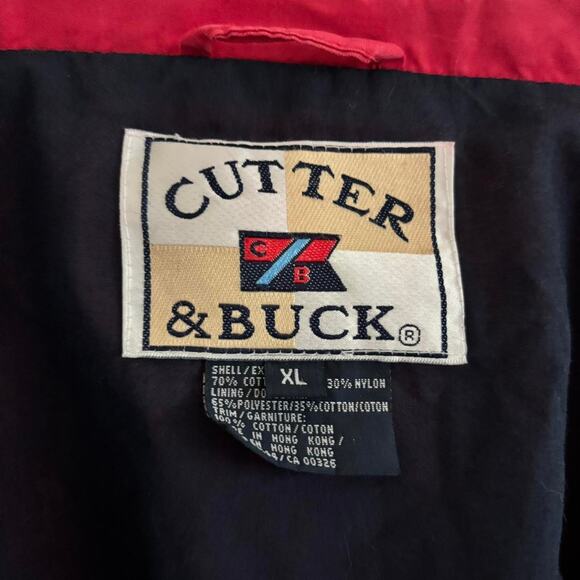 90s Vintage Cutter & Buck Jacket Mens XL Golf Windbreaker Winter Coat - Picture 2 of 9